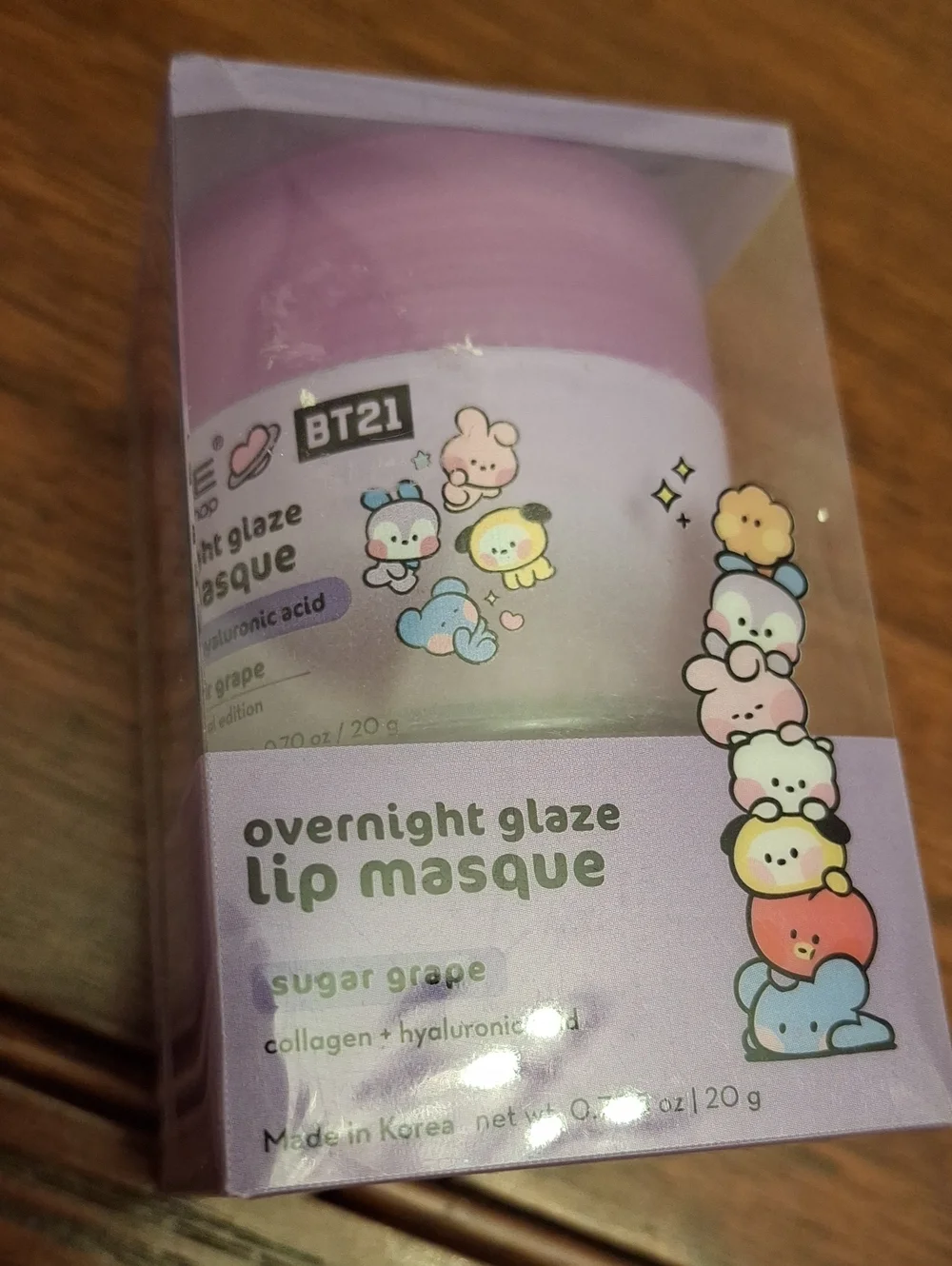 Overnight Glaze Lip Masque - Sugar Grape 20g New